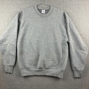 Vintage BVD Sweatshirt Mens Large Crewneck Pullover Made in USA 90s Cotton Blend